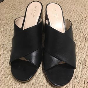 Nine West black mules